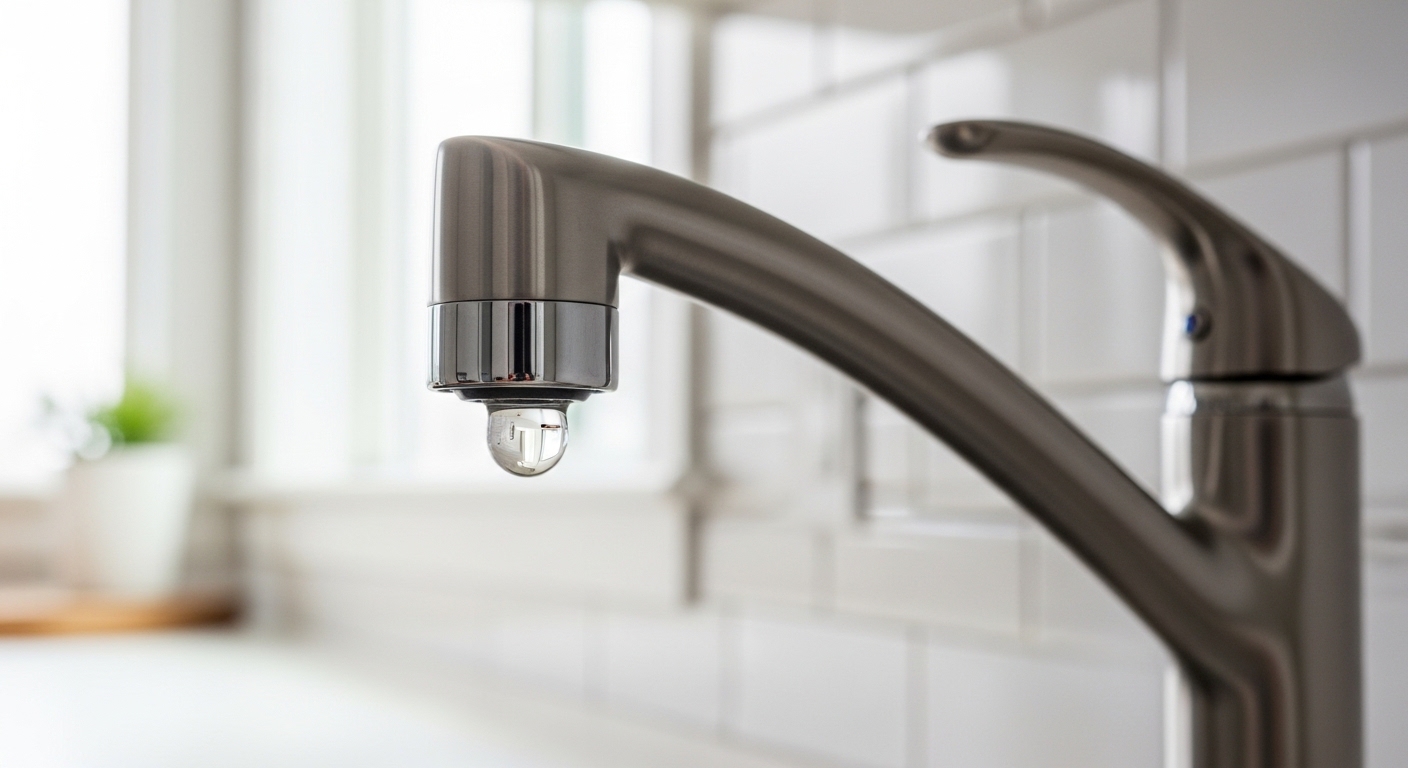 dripping sink faucet kitchen