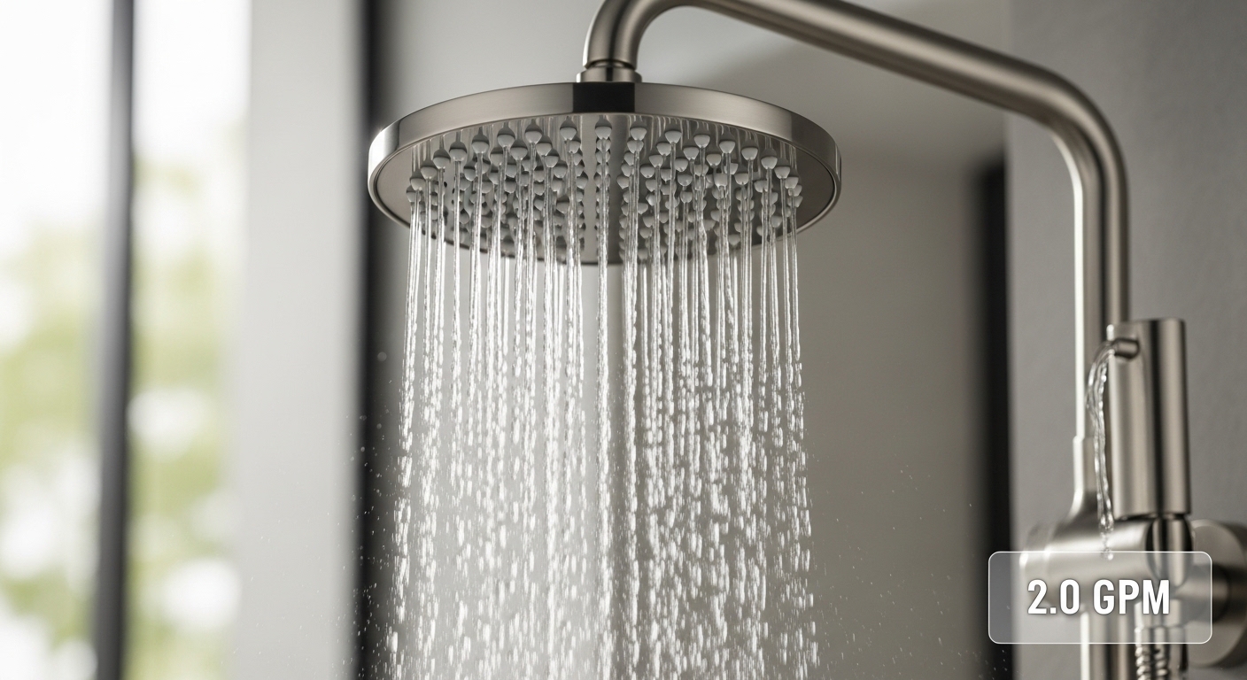 shower faucet gpm