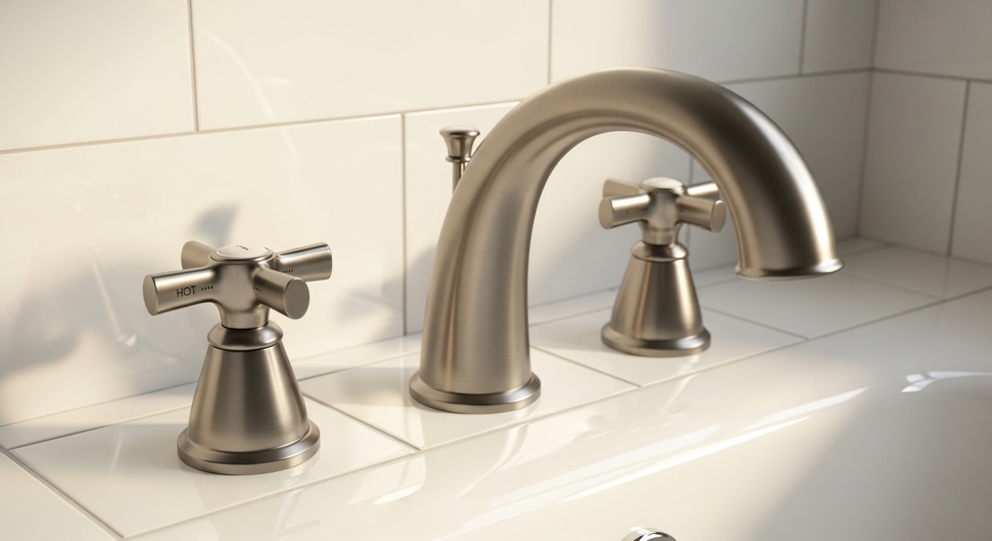 bathtub faucet two handle