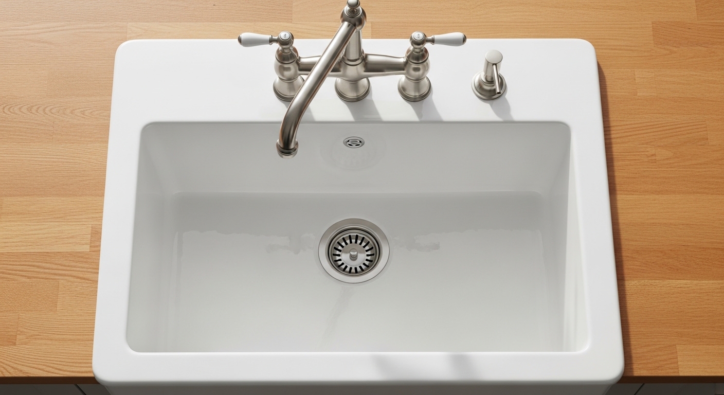 farmhouse kitchen sink with faucet holes