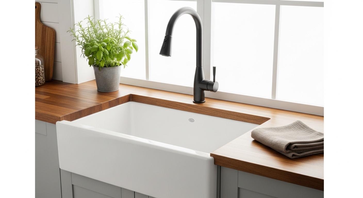farmhouse style kitchen sink faucet