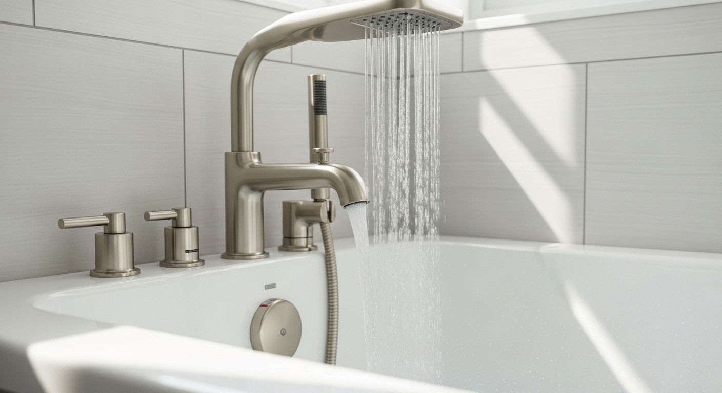 shower system tub spout