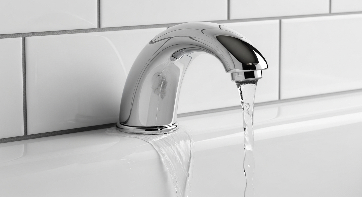 tub spout leaking at wall