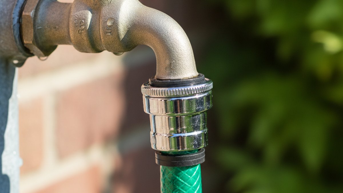 garden hose faucet mount