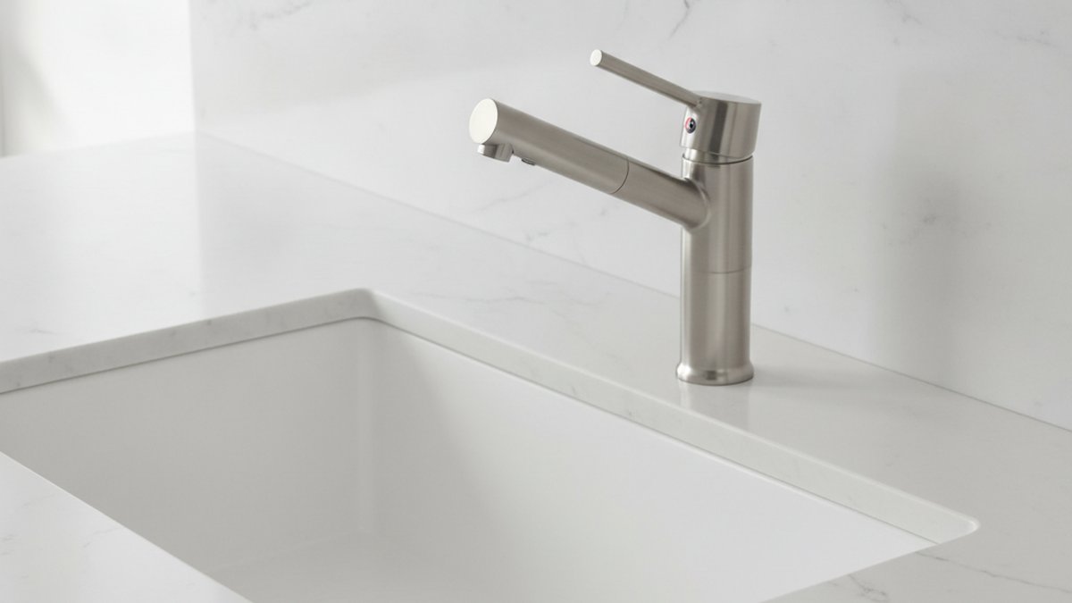 single lever faucet sink