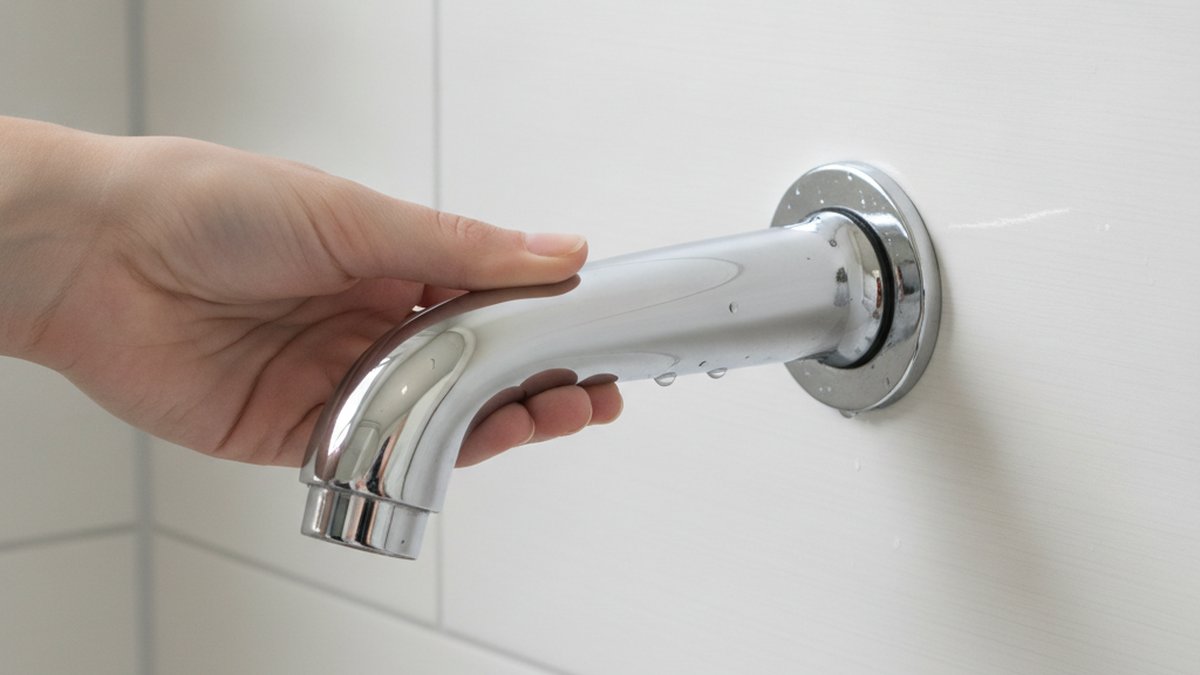 tub spout moves side to side